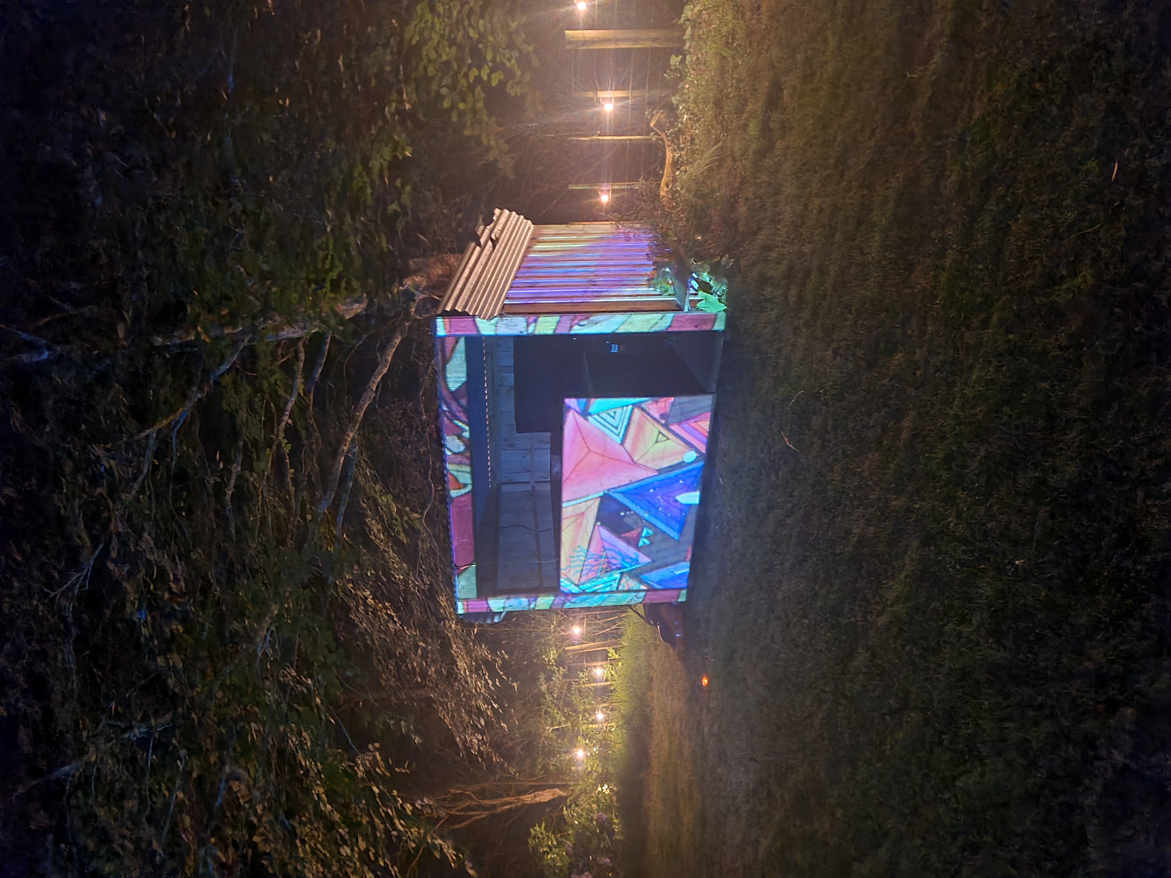 Projection mapping — replace with photo